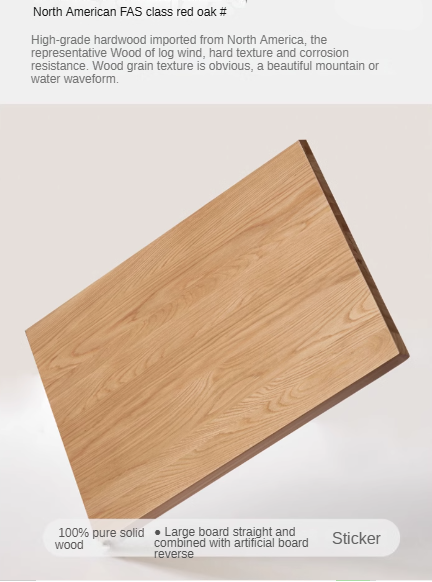 Oak Solid Wood Simple Corner Desk