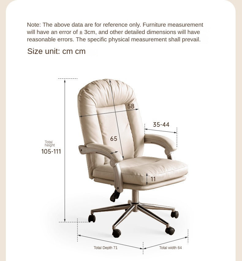 Study Liftable Office Soft Modern Chair.