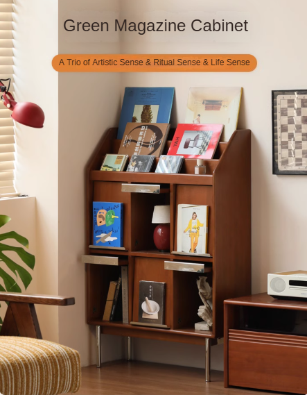 Poplar Solid Wood Household Bookcase.