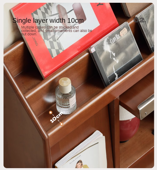 Poplar Solid Wood Household Bookcase.