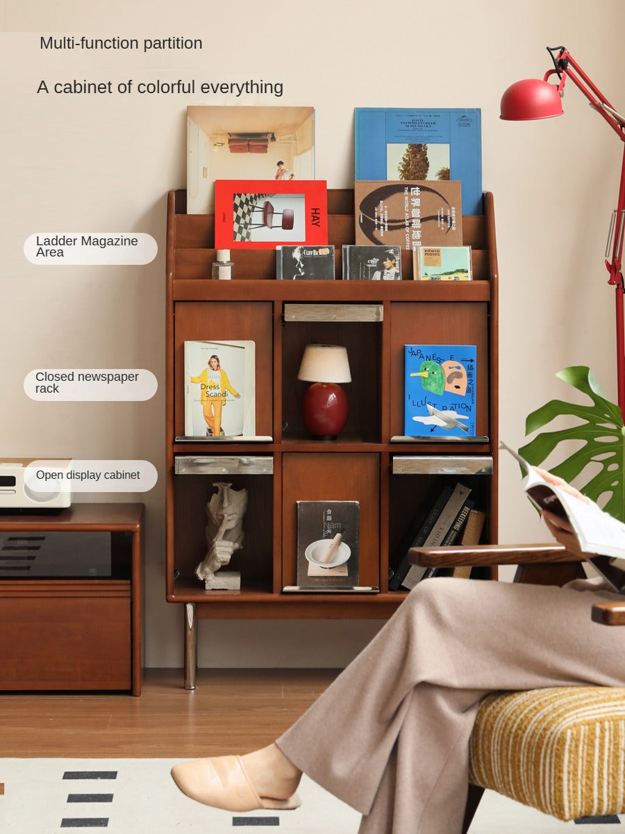 Poplar Solid Wood Household Bookcase.