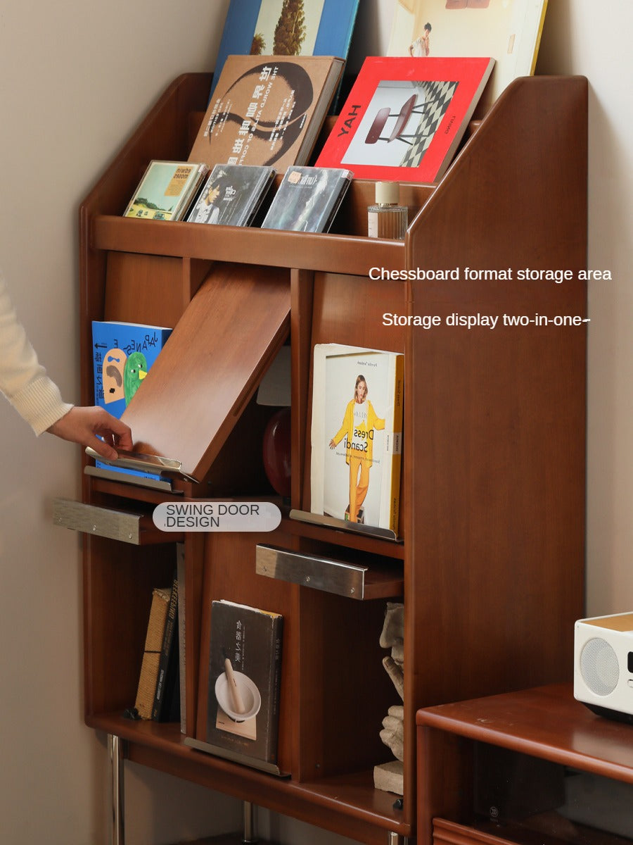 Poplar Solid Wood Household Bookcase.