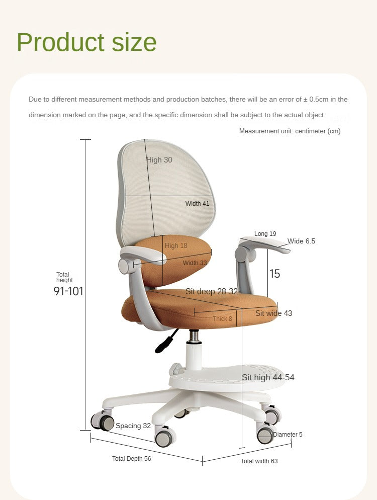 Adjustable Lift Writing Children's Study Chair.