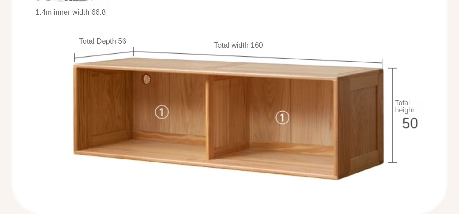 Oak Solid Wood Children's Sliding Door Wardrobe.