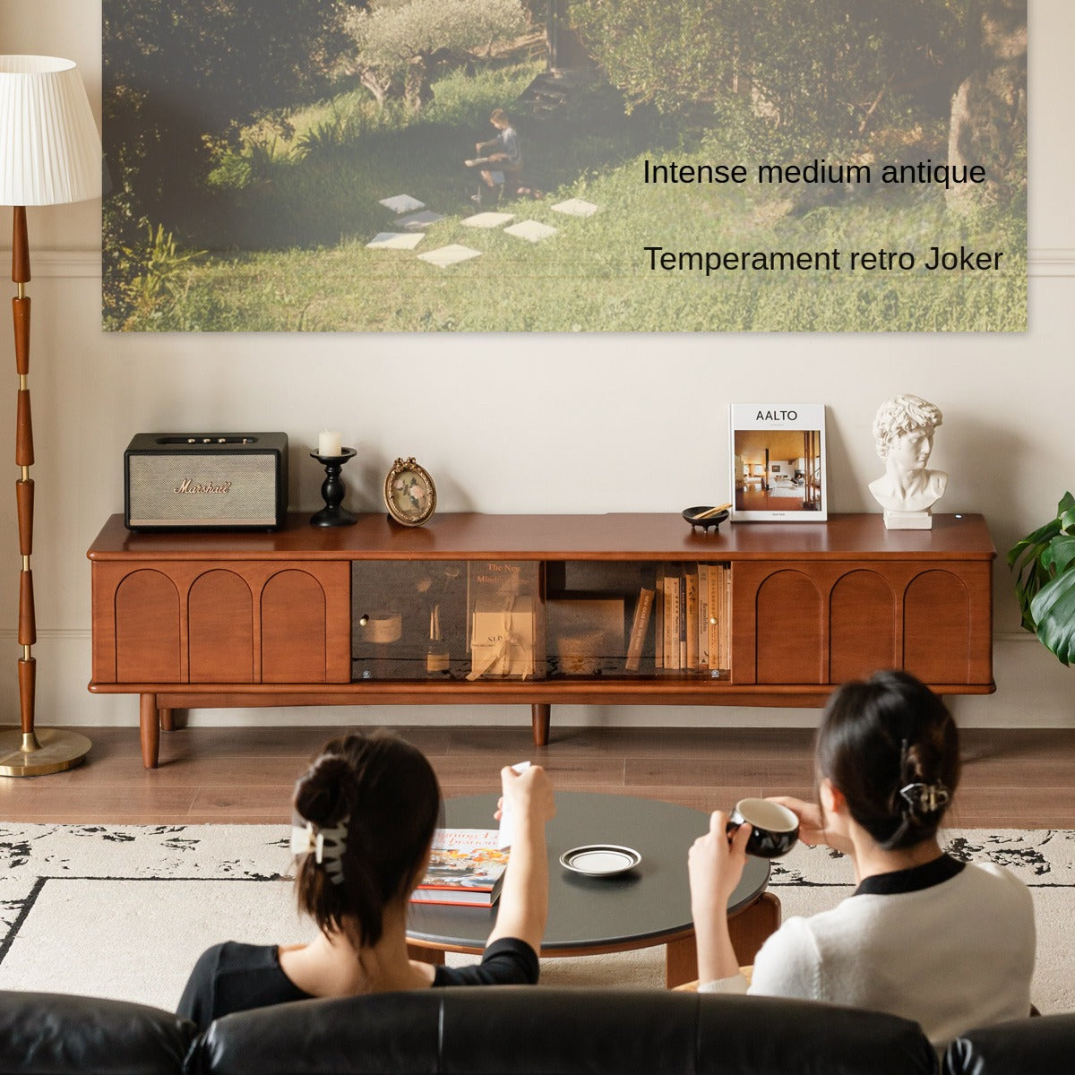 Tulipwood Solid Wood Antique Style TV Cabinet.