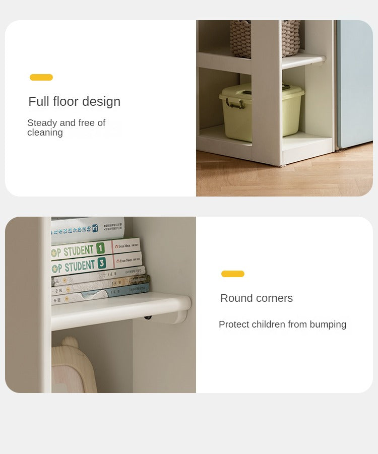 Rubber Solid Wood Children's Wardrobe.