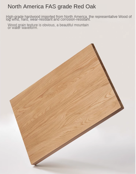Oak, Beech Solid Wood Modern Side Cabinet.