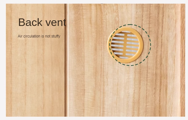 Oak, Beech Solid Wood Modern Side Cabinet.