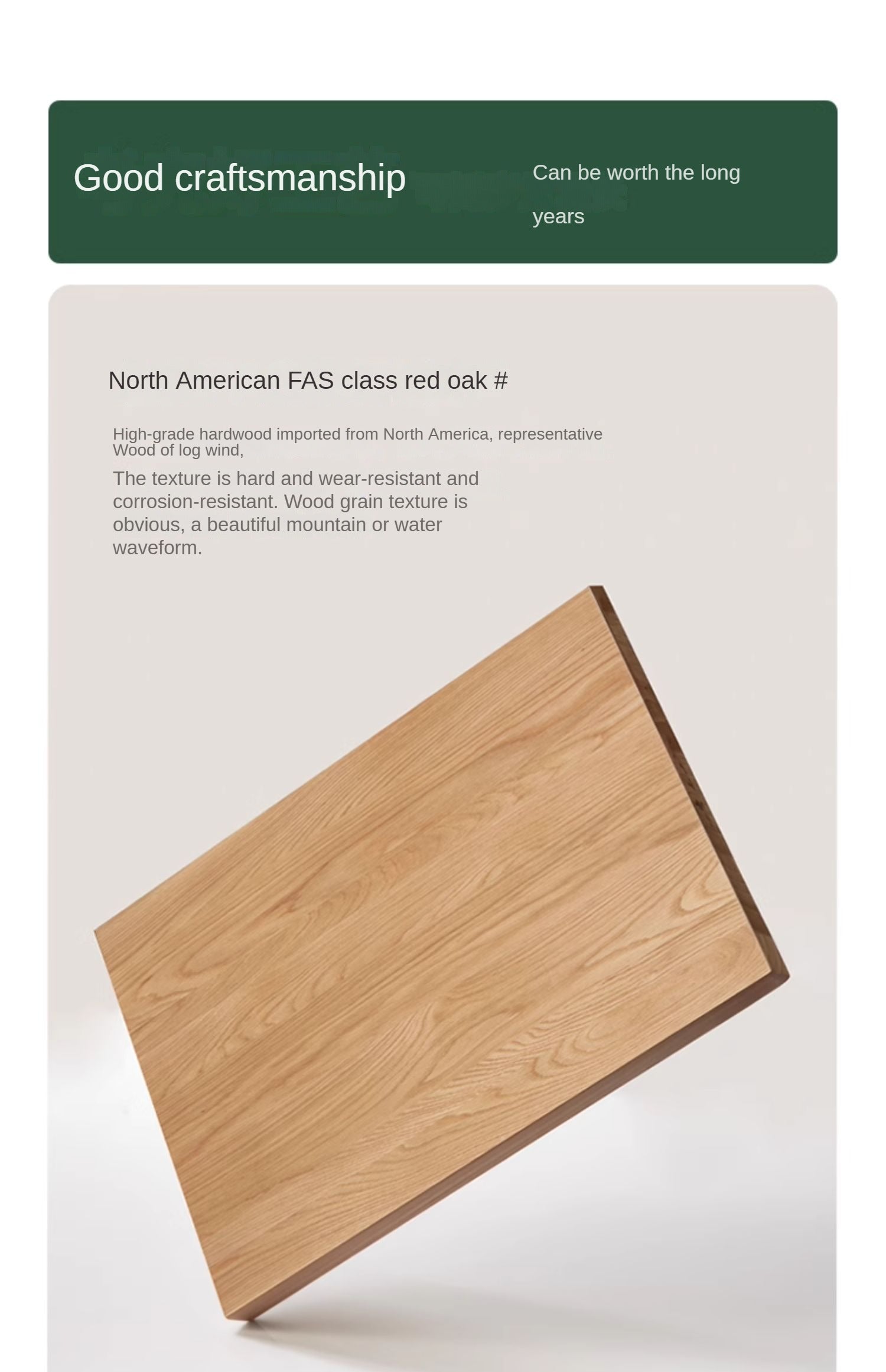 Oak Solid Wood Modern Simple Rock Plate Shoe Cabinet.