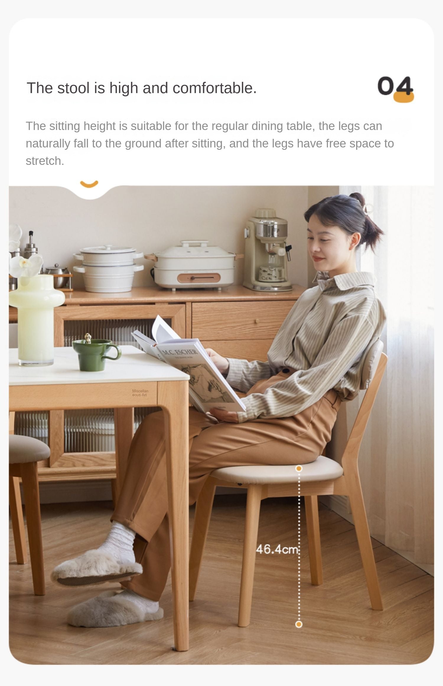 Beech Solid Wood Dining Soft Padded Butterfly Chair 4pcs