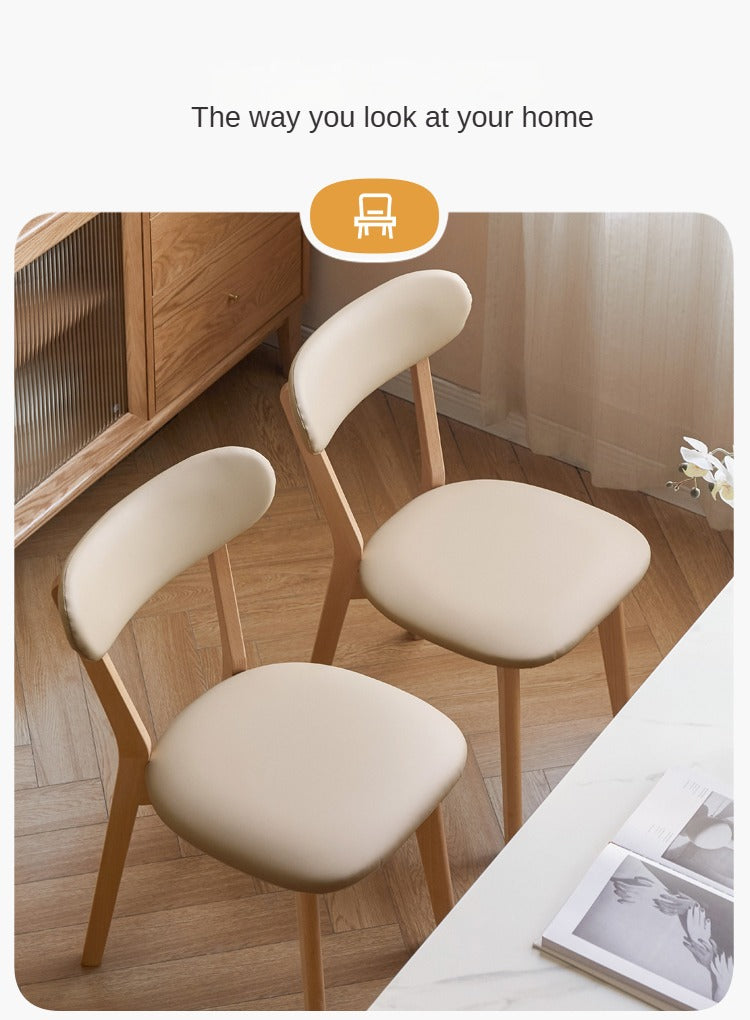 Beech Solid Wood Dining Soft Padded Butterfly Chair 4pcs
