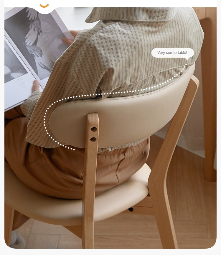 Beech Solid Wood Dining Soft Padded Butterfly Chair 4pcs