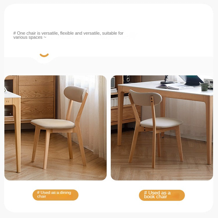 Beech Solid Wood Dining Soft Padded Butterfly Chair 4pcs