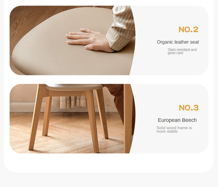 Beech Solid Wood Dining Soft Padded Butterfly Chair 4pcs