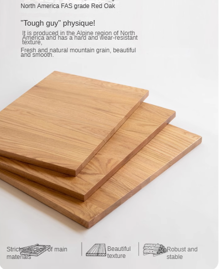 Oak Solid Wood Double-Layer Coffee Table