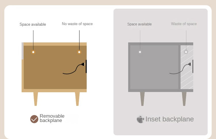Oak, Black Walnut Solid Wood TV Cabinet.