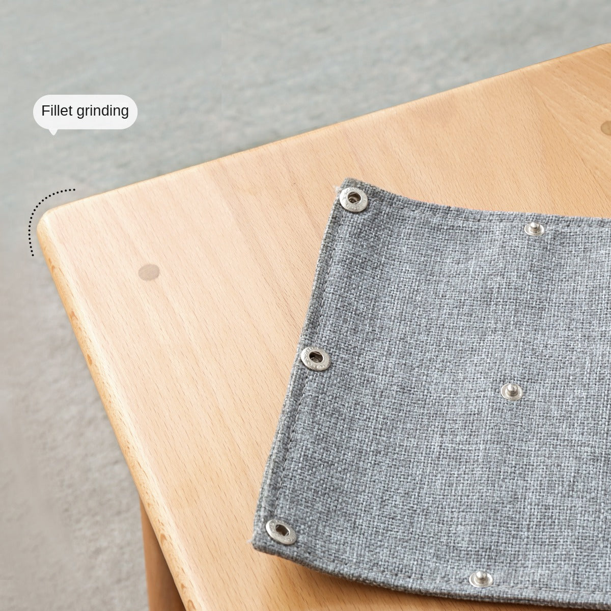 Beech Solid Wood Small Square Coffee Table