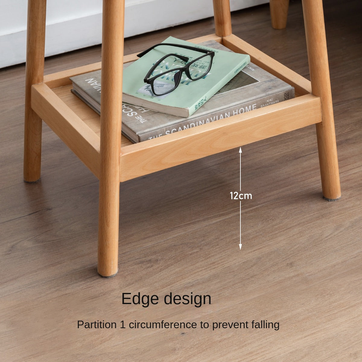 Beech Solid Wood Small Square Coffee Table