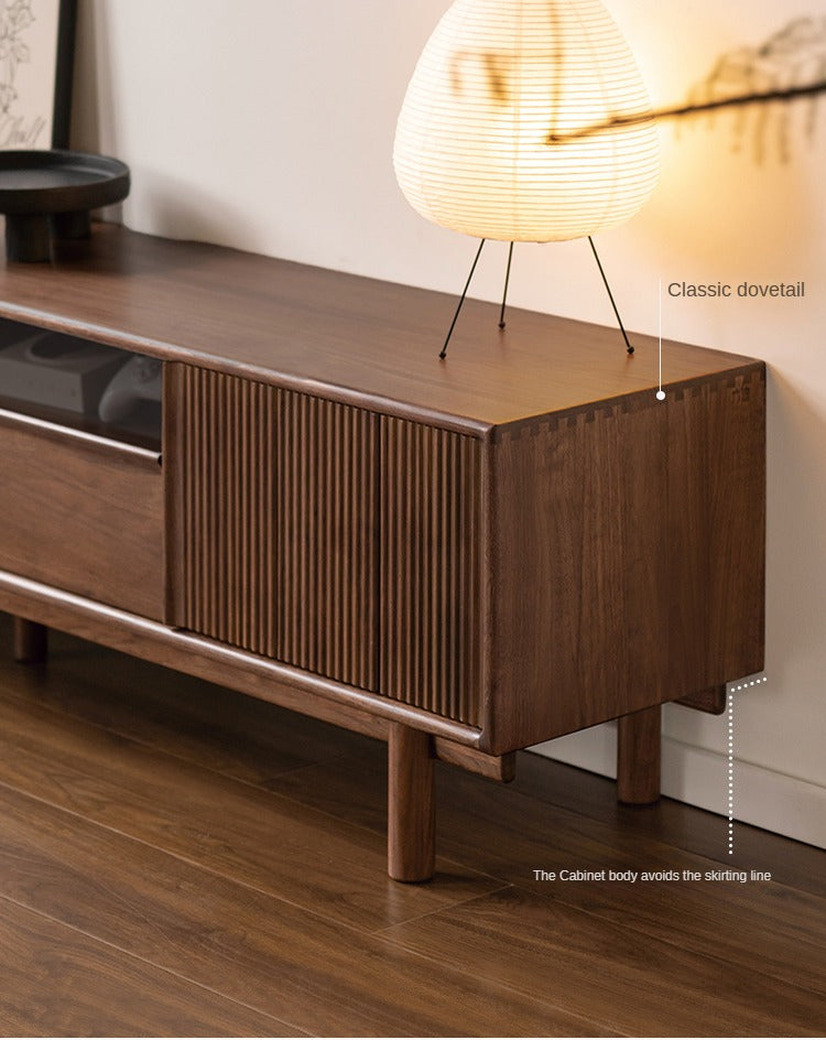 Black Walnut, Ash Solid Wood TV cabinet.