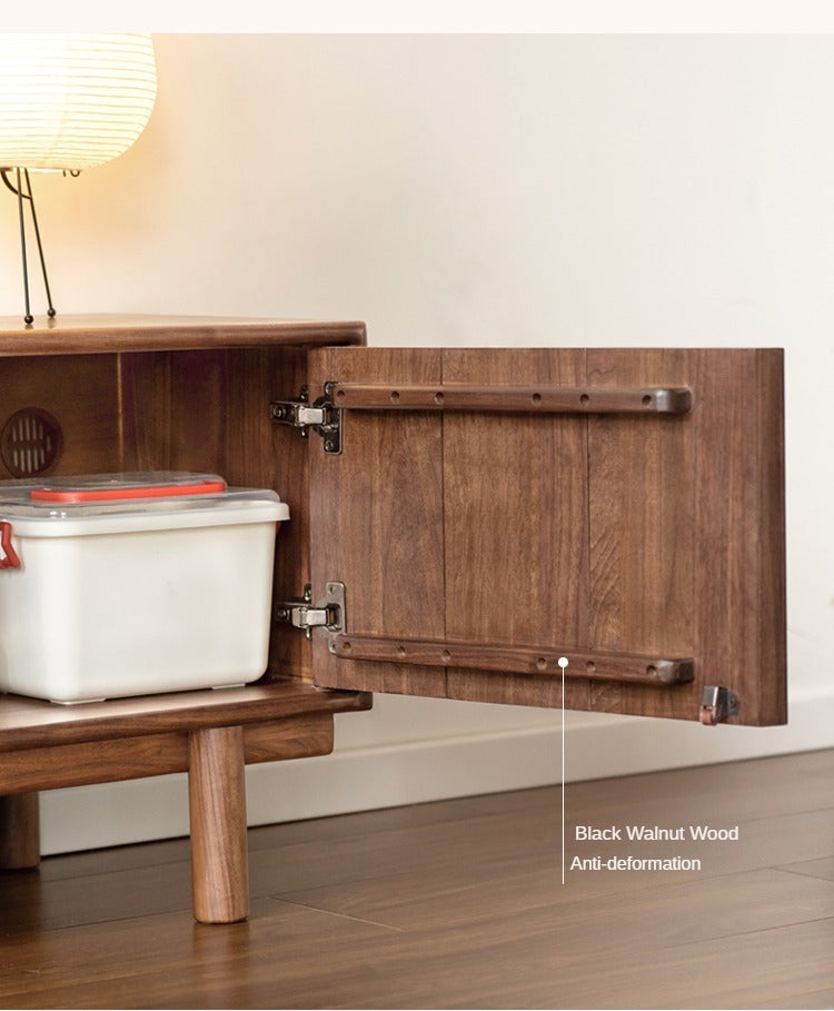 Black Walnut, Ash Solid Wood TV cabinet.