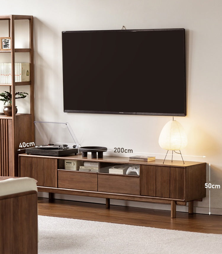 Black Walnut, Ash Solid Wood TV cabinet.