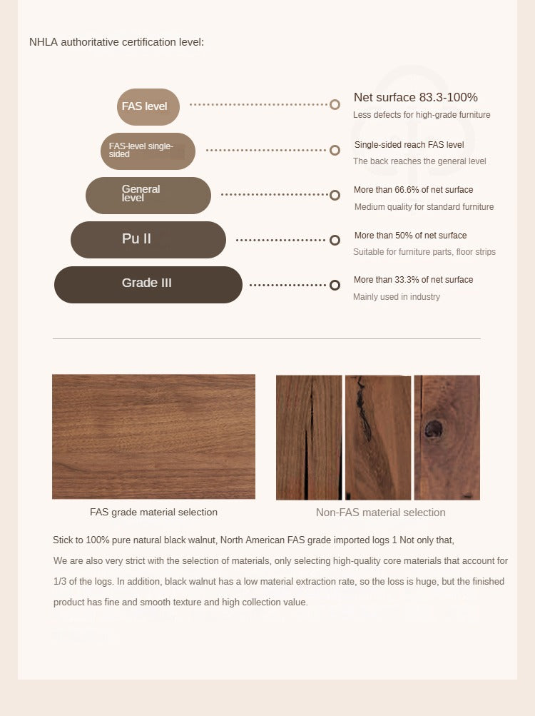 Black Walnut, Ash Solid Wood TV cabinet.