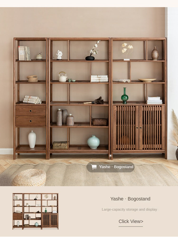 Black Walnut, Ash Solid Wood TV cabinet.