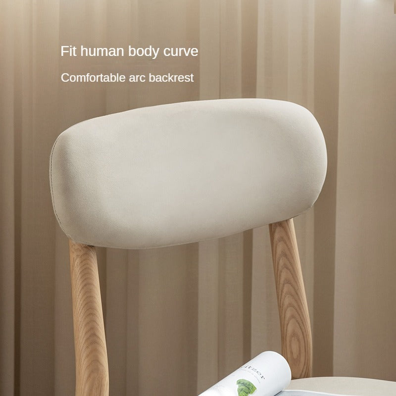 Ash Solid Wood Modern Simple Dining Chairs 4 pcs