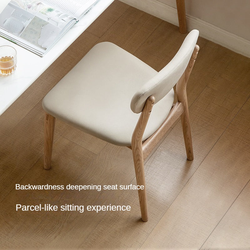 Ash Solid Wood Modern Simple Dining Chairs 4 pcs