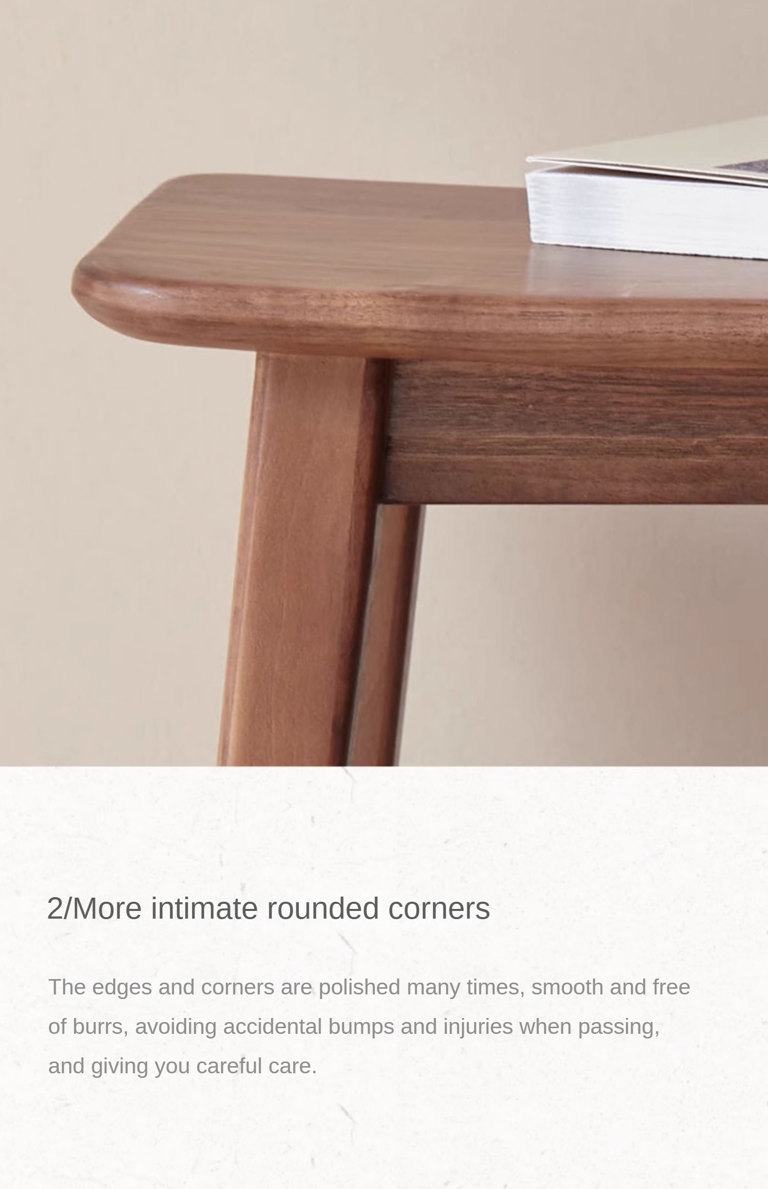Black Walnut, Ash, Oak Makeup Stool Dressing Stool