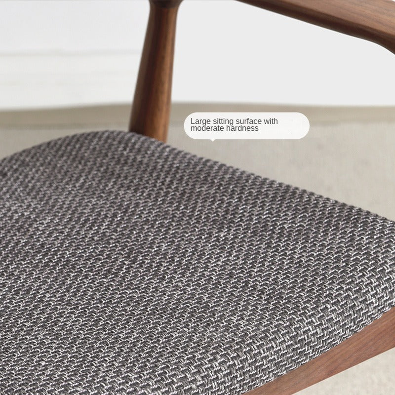 Ash Solid Wood Makeup Chair Dining Chair