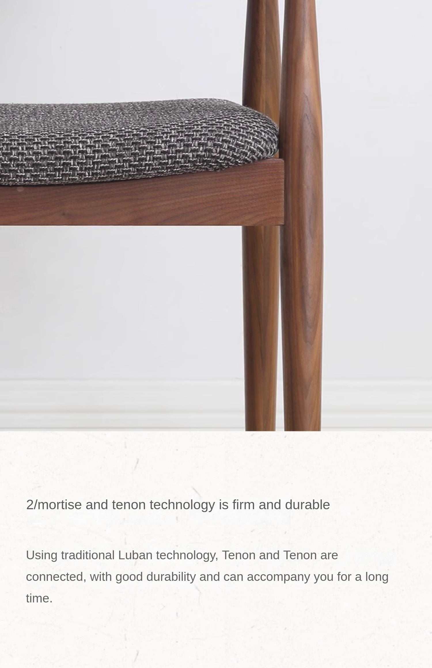 Ash Solid Wood Makeup Chair Dining Chair