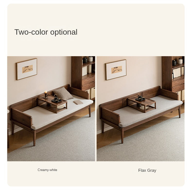 Black Walnut, Oak solid wood Bed New Chinese Style.