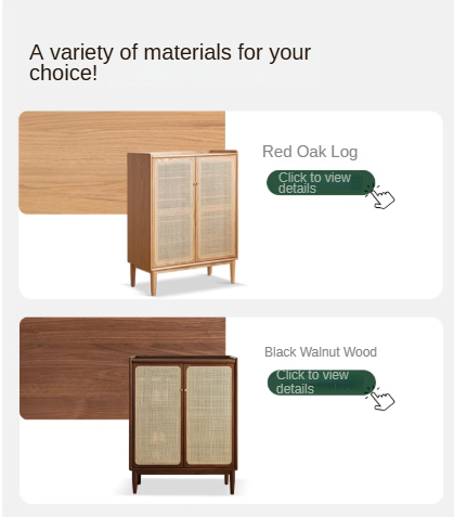 Oak, Black Walnut, Beech Solid Wood Shoe Cabinet