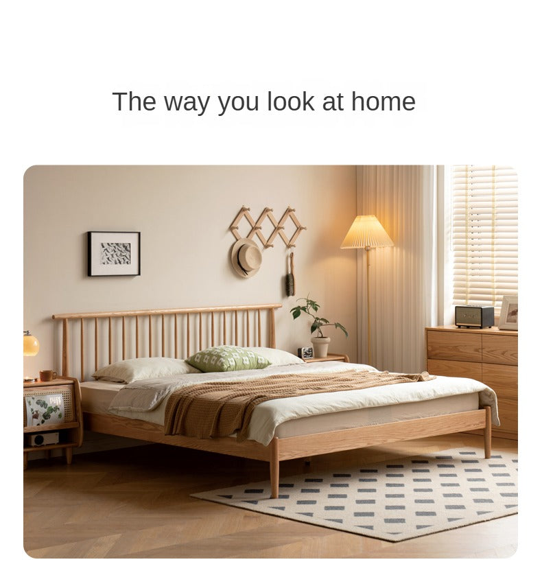 Oak, Beech Solid Wood Windsor Bed