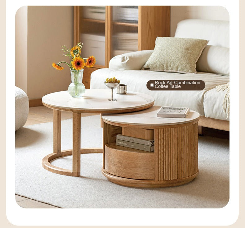 Oak Solid Wood Fabric Straight Sofa Modern.
