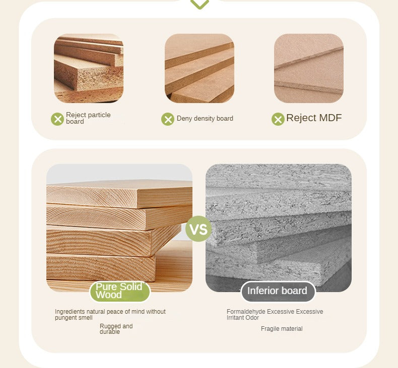 Poplar Solid Wood TV Cabinet with Drawers.