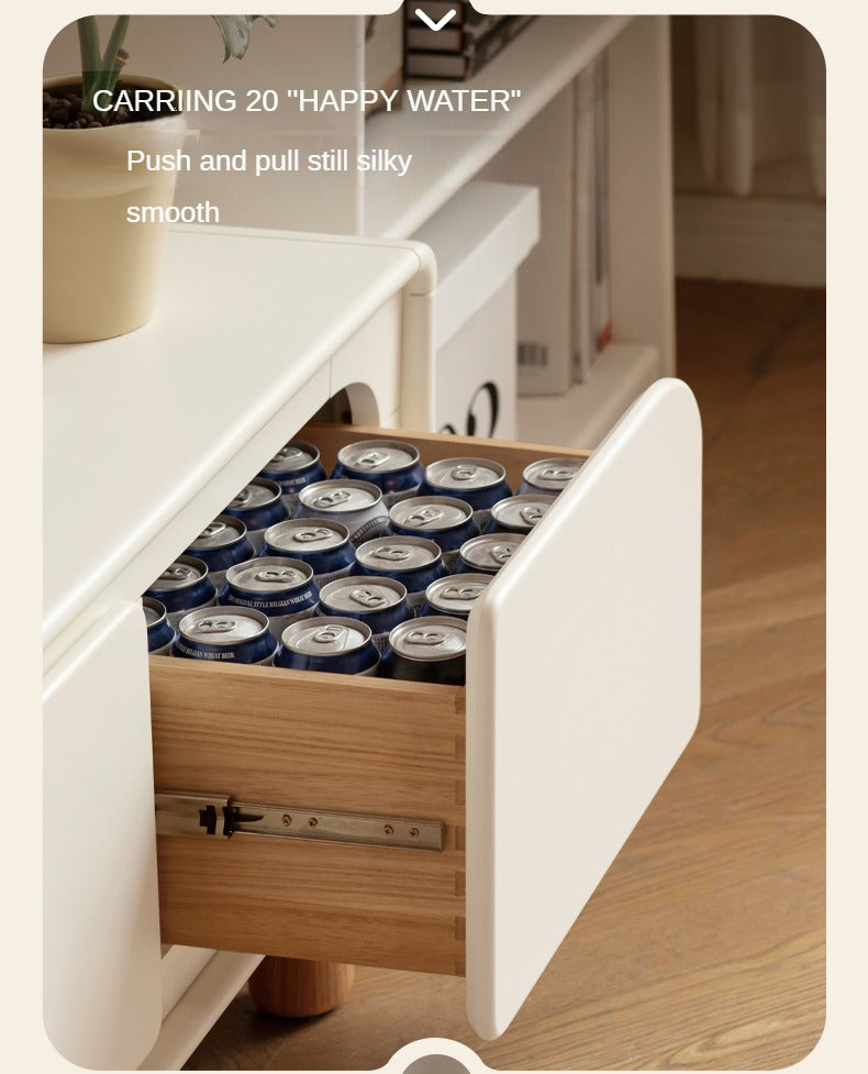 Poplar Solid Wood TV Cabinet with Drawers.