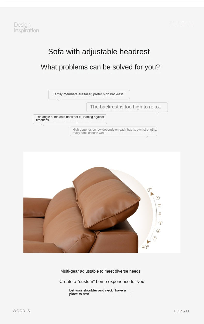 Fabric High Back Straight Sofa Modern.