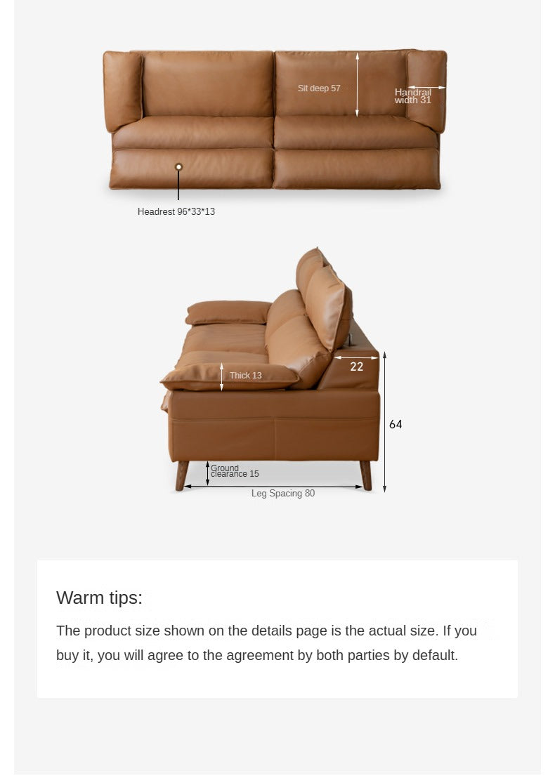 Fabric High Back Straight Sofa Modern.