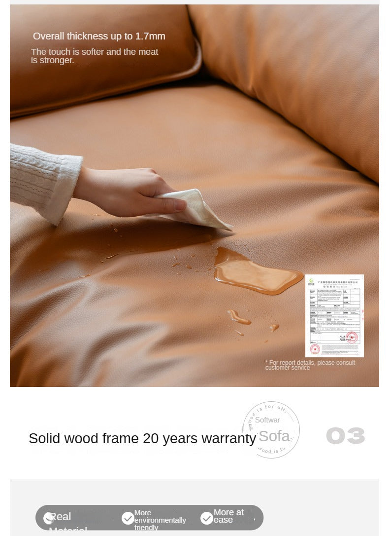 Fabric High Back Straight Sofa Modern.