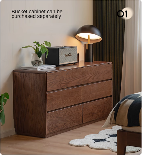 Oak Solid Wood Retro Style Retractable Dressing Table.