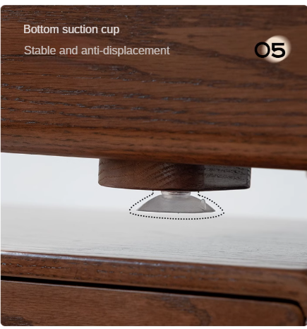 Oak Solid Wood Retro Style Retractable Dressing Table.