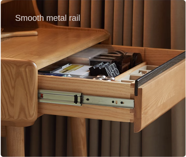 Ash Solid Wood Lighted Dressing Table