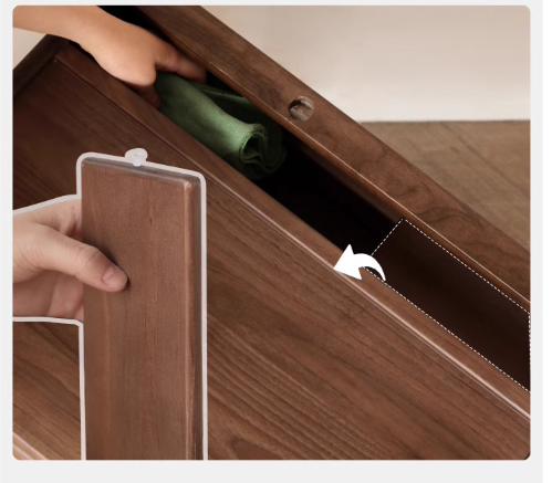 Black Walnut Solid Wood Dressing Table.