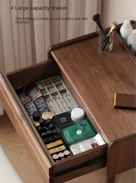 Black Walnut Solid Wood Dressing Table.