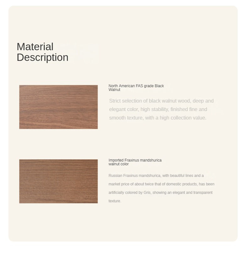 Ash, Oak, Black Walnut Solid Wood Vanity Table.