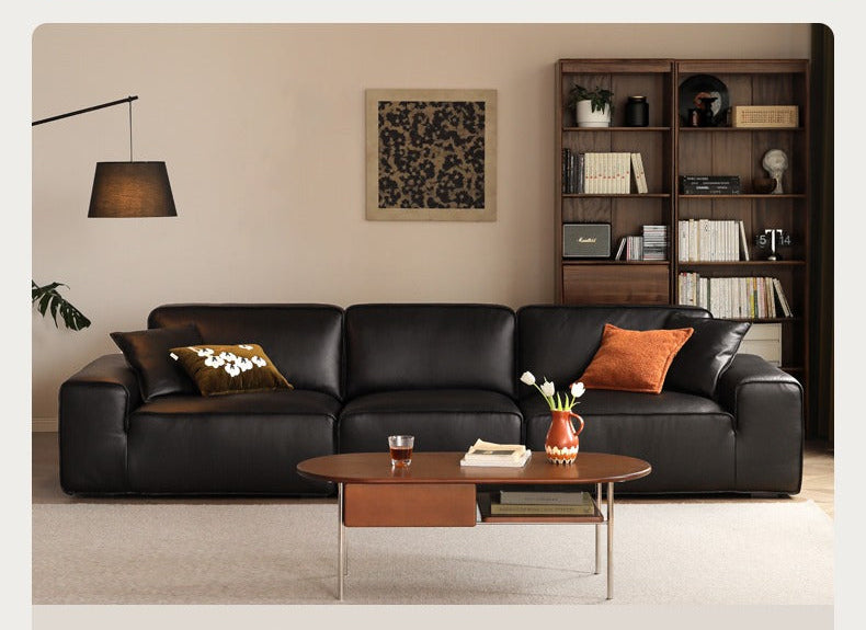 Poplar Solid Wood Rock Board Square Medieval Style Coffee Table