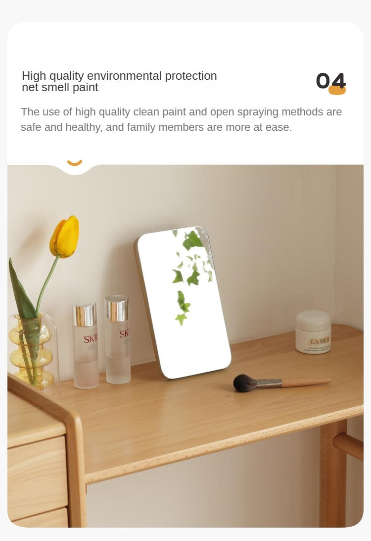 European Beech Solid Wood Telescopic Dressing Table.