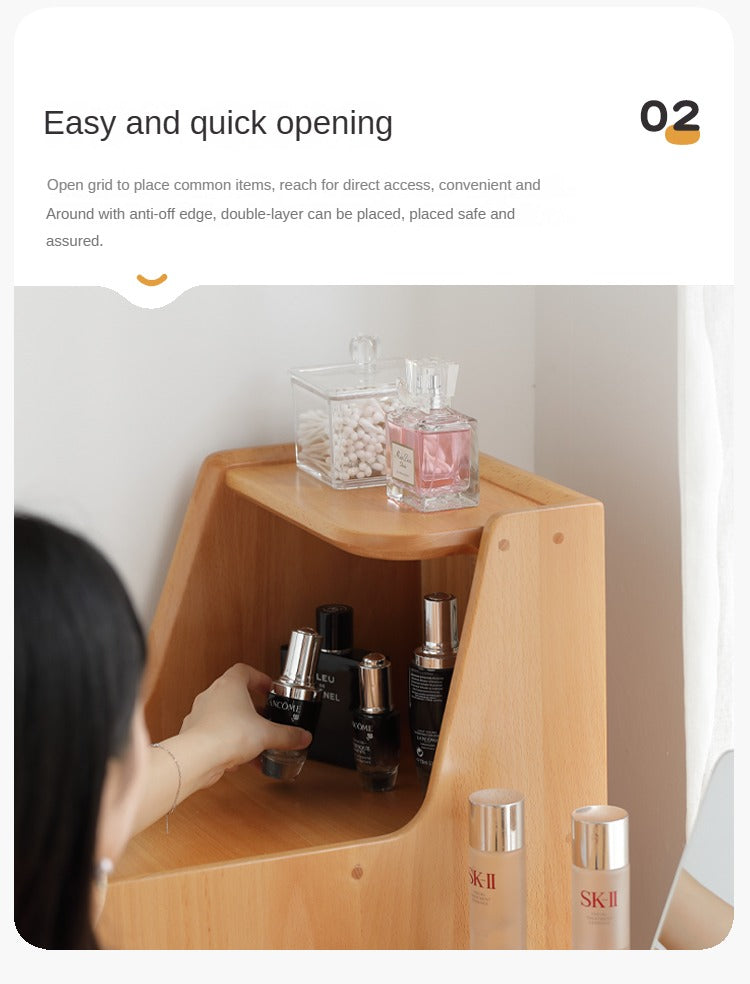 European Beech Solid Wood Telescopic Dressing Table.